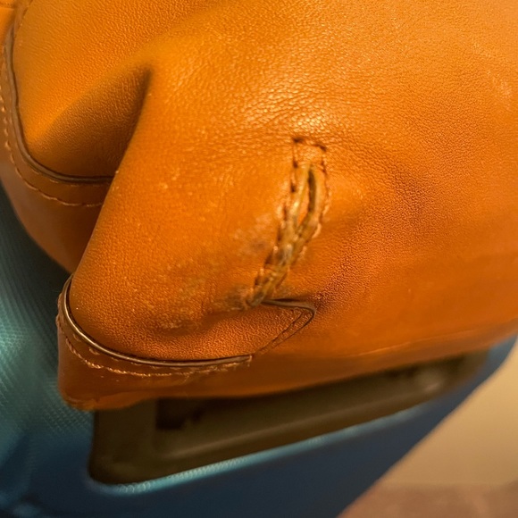 *Used* Coach Leather Boho Bag with adjustable shoulder strap- Camel Color - Picture 11 of 17